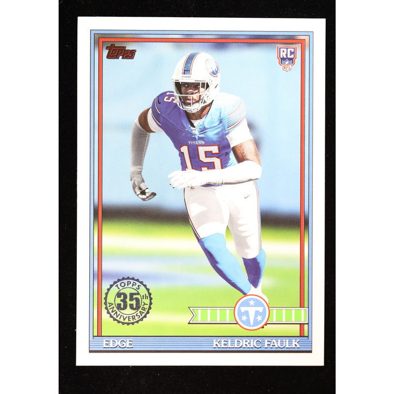 2026 Topps Flagship Keldric Faulk RC 1991 Rookie 91TR-44 — Near Mint