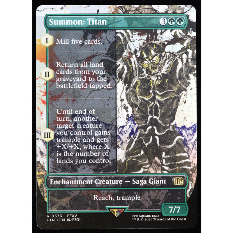 MTG Summon Titan Final Fantasy Foil English NM