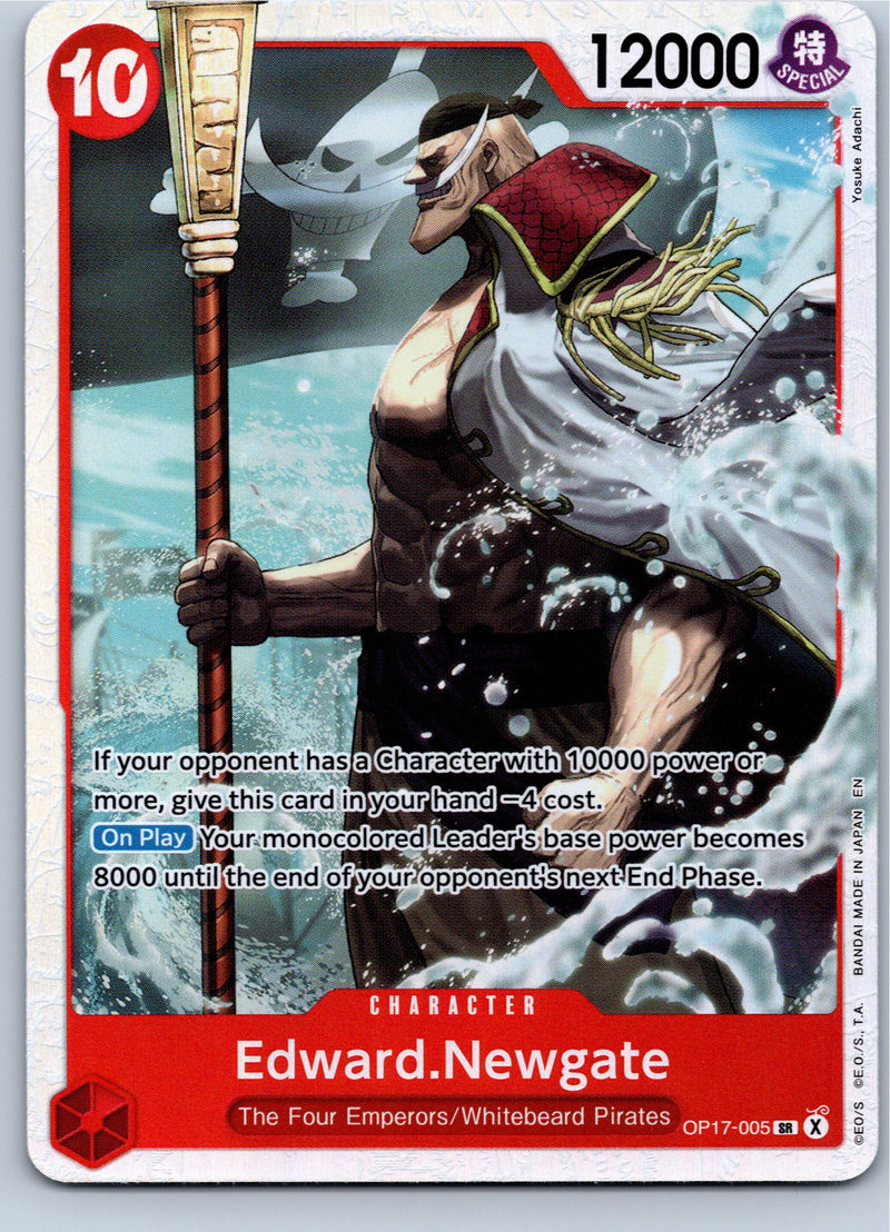Edward.Newgate OP17-005 Super Rare Foil One Piece card front