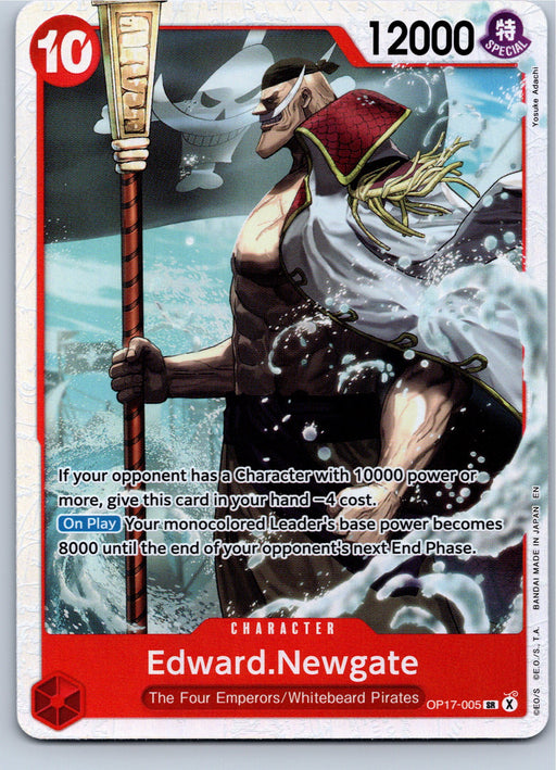 Edward.Newgate OP17-005 Super Rare Foil One Piece card front