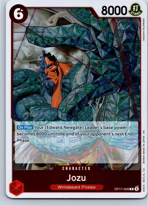 Jozu OP17-008 Rare Foil One Piece card front