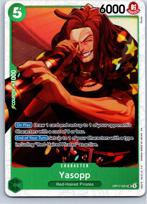 Yasopp OP17-031 Super Rare Foil One Piece card front