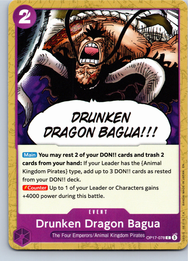 Drunken Dragon Bagua OP17-078 Common Nonfoil One Piece card front