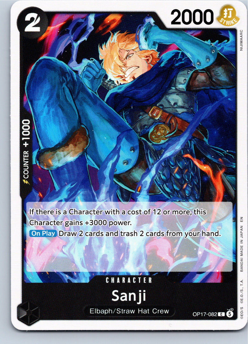 Sanji OP17-082 Common Nonfoil One Piece card front