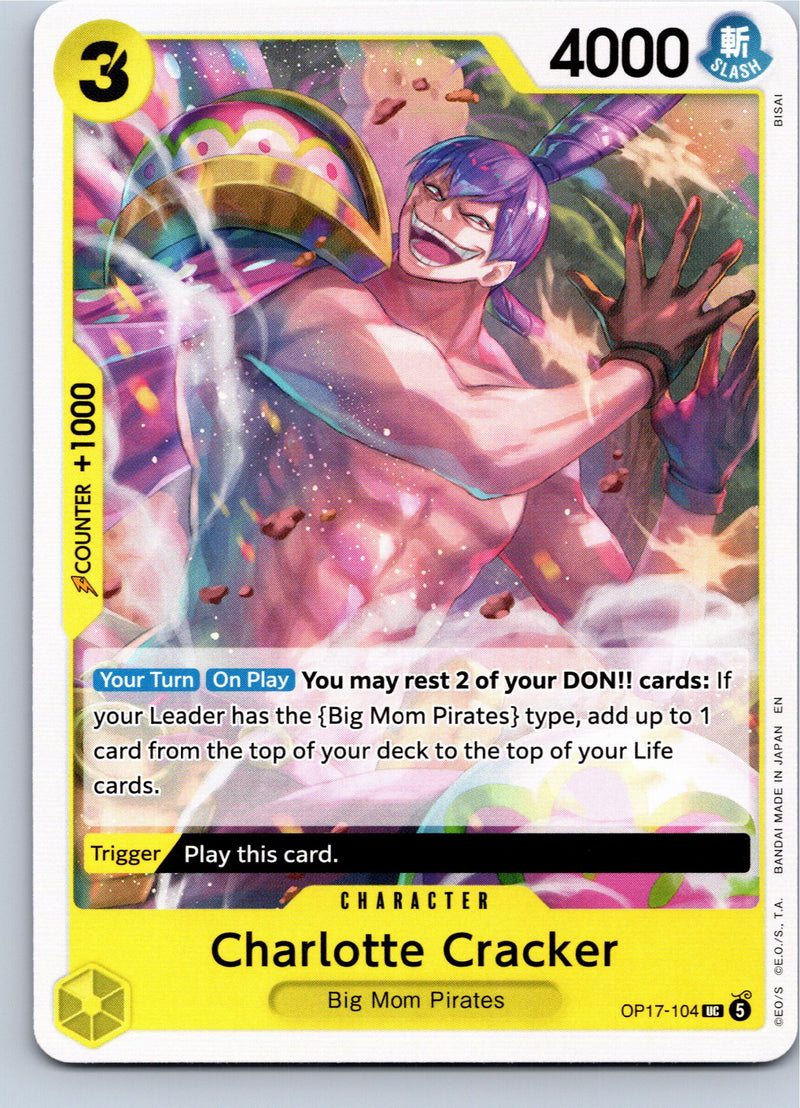Charlotte Cracker OP17-104 Uncommon Nonfoil One Piece card front