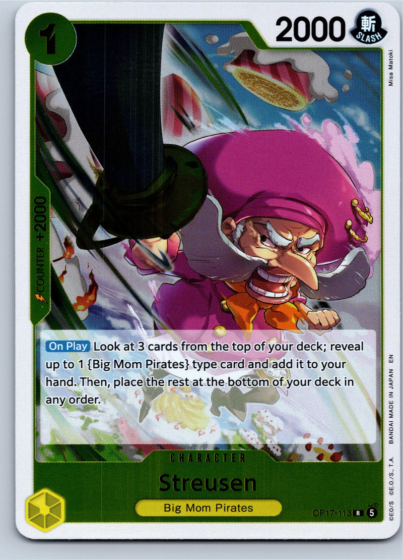 Streusen OP17-113 Rare Foil One Piece card front
