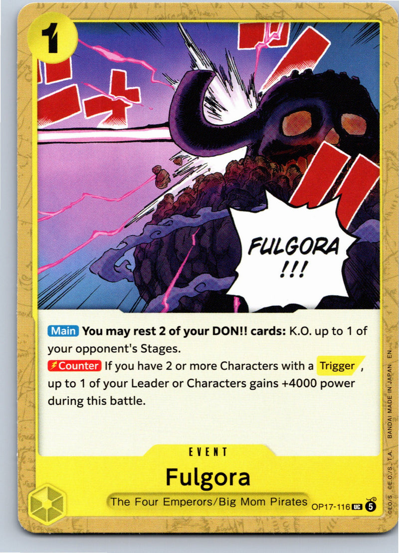 Fulgora OP17-116 Uncommon Nonfoil One Piece card front