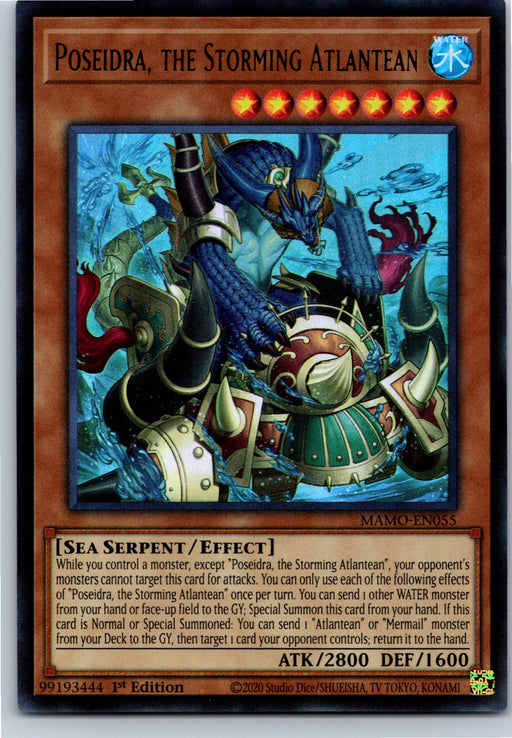 Poseidra, the Storming Atlantean MAMO-EN055 Ultra Rare front