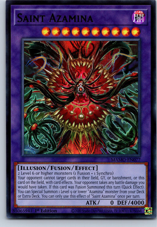 Saint Azamina MAMO-EN077 Ultra Rare front